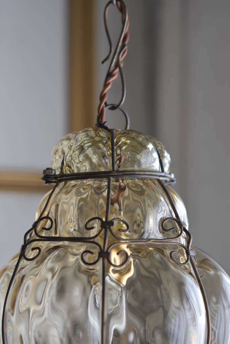 イタリアアンティーク照明 ムラーノガラスランプ.13 アンティークランプ