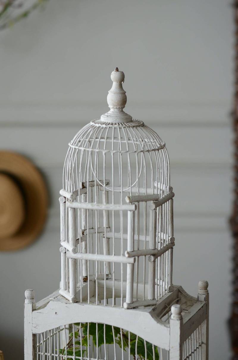 アンティーク ブロカント シャビシャビ 木製 鳥籠 バードゲージ