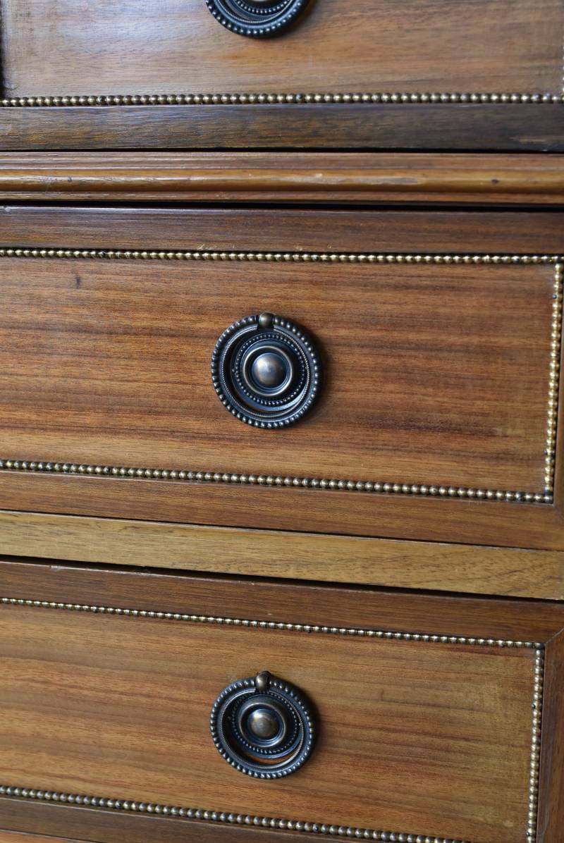 フランスアンティーク家具 マーブルトップ3段チェスト.7