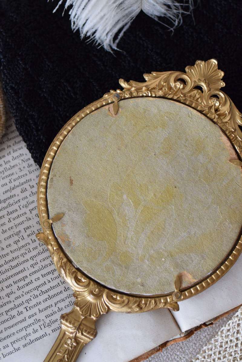 フランスアンティーク雑貨 フレンチ手鏡 アンティークインテリア