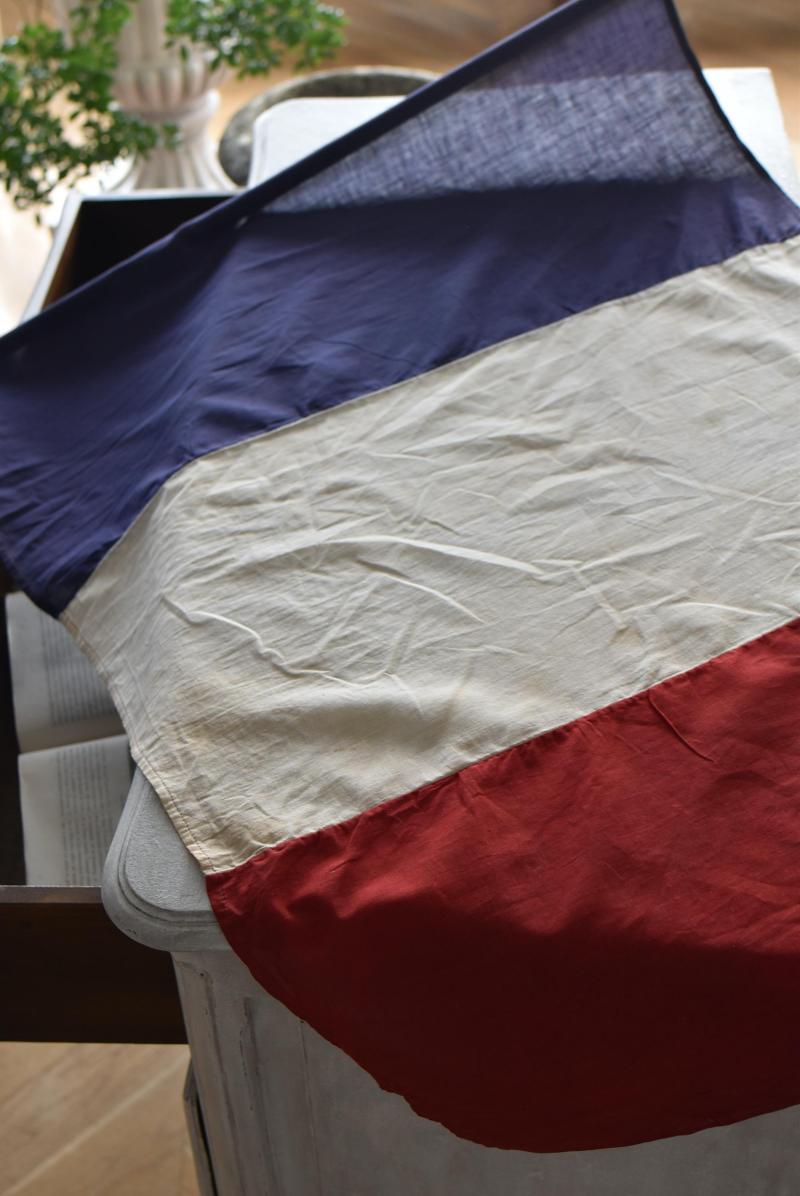 フランス ヴィンテージ 国旗 トリコロールのガーランド