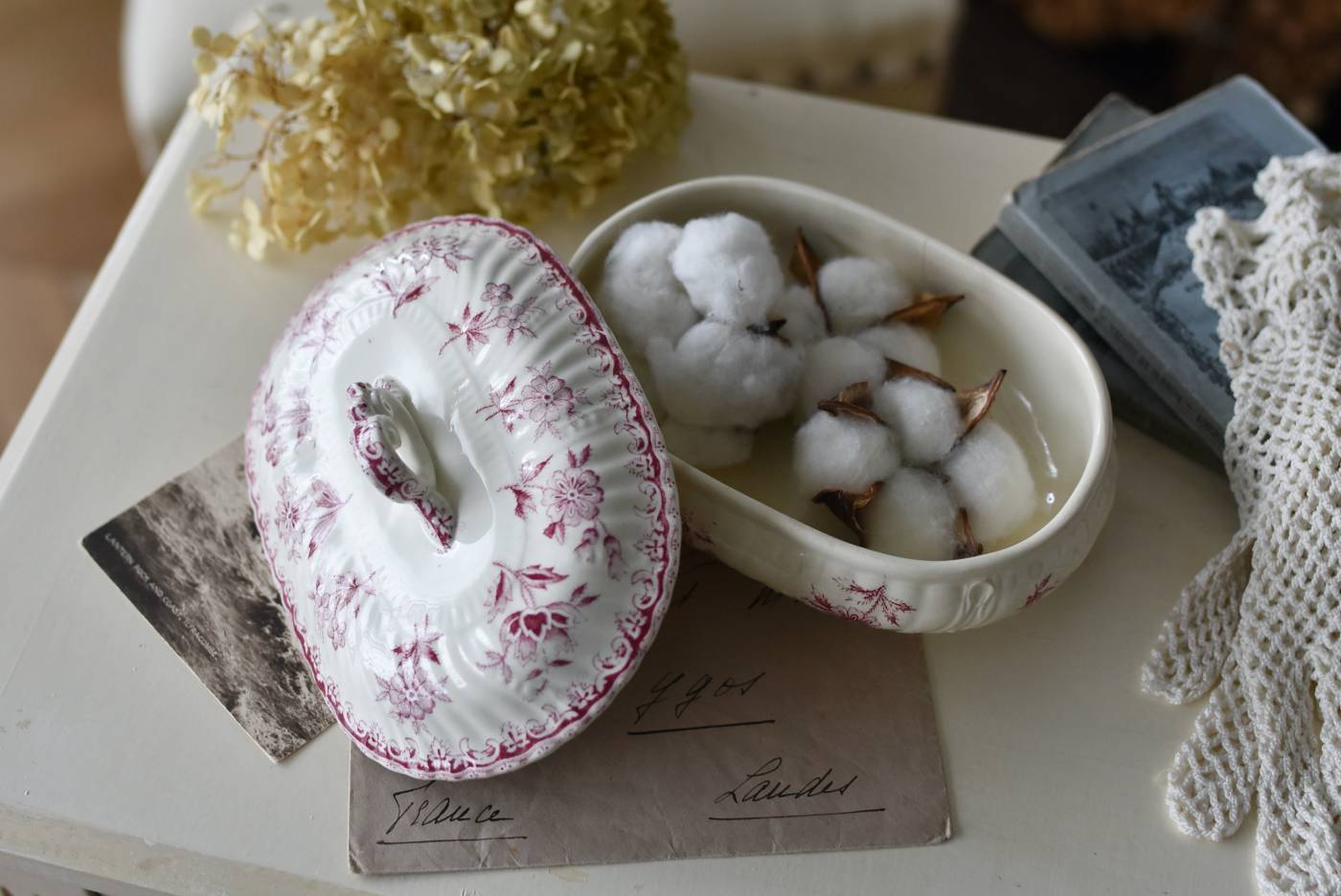 フランスアンティーク食器 ソープディッシュ.NIGELLA St.amand フランスアンティーク食器 ソープディッシュ.NIGELLA St.amand